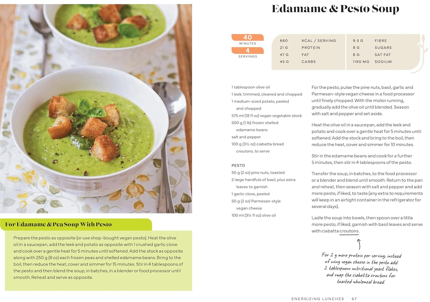 High Protein Vegan Cookbook Rose Wyles | The Free-From Bookshop