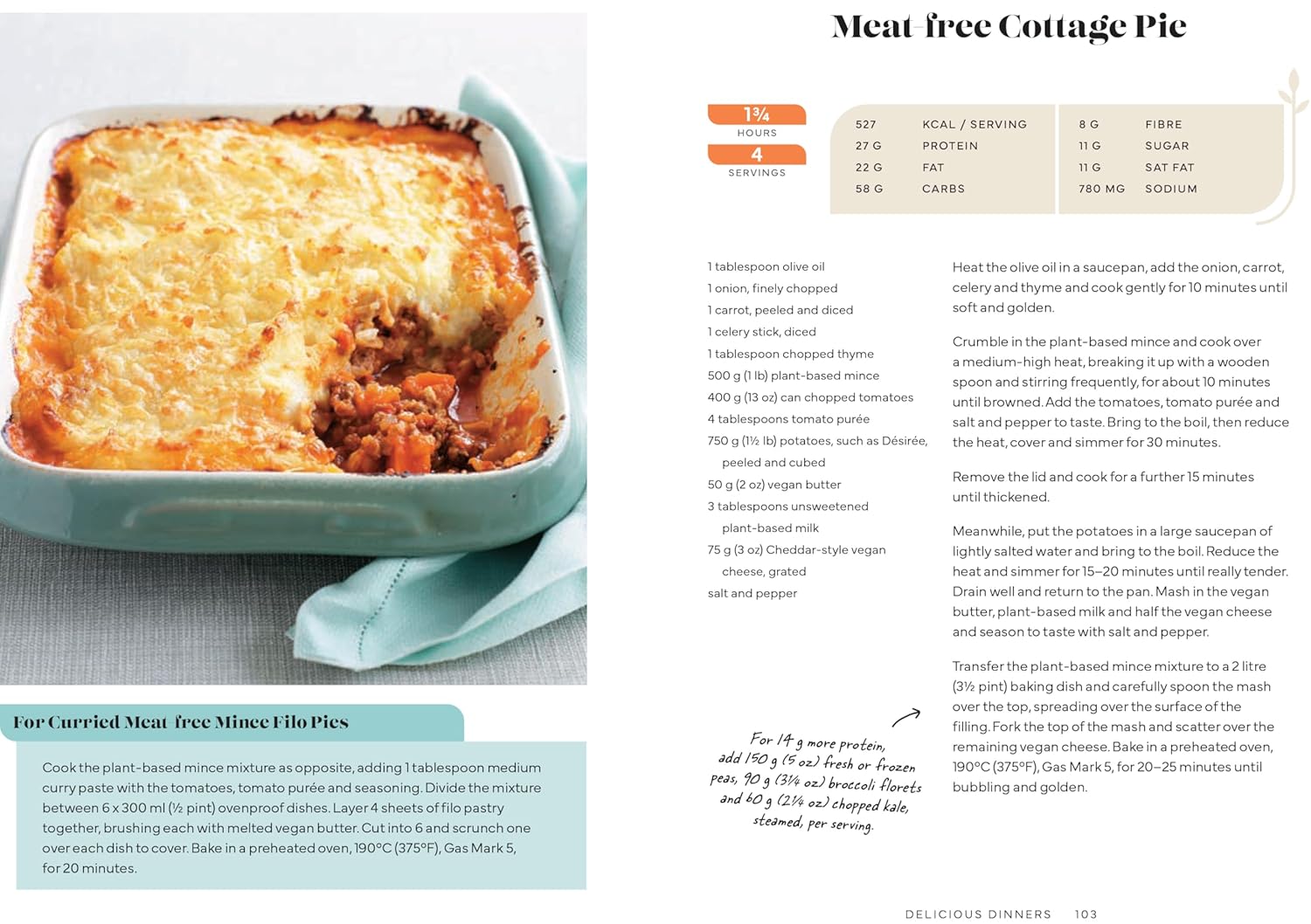 High Protein Vegan Cookbook Rose Wyles | The Free-From Bookshop